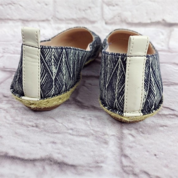 Clarks summer slides shoes flats navy blue white size 8 women's - Picture 7 of 10